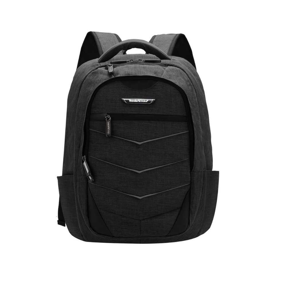 TRAVELERS CHOICE Black Silverwood Computer Backpack - New With Tag - Reemoly